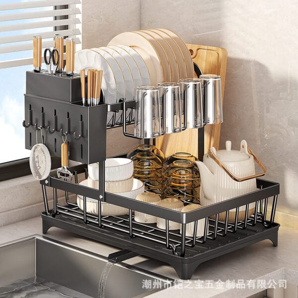 Dish Rack with Drain Tray