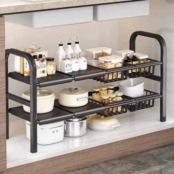 Expandable Kitchen Sink Storage Rack