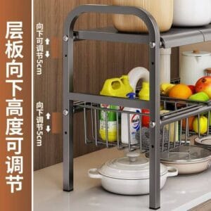 Under-Sink Pipe Storage Rack