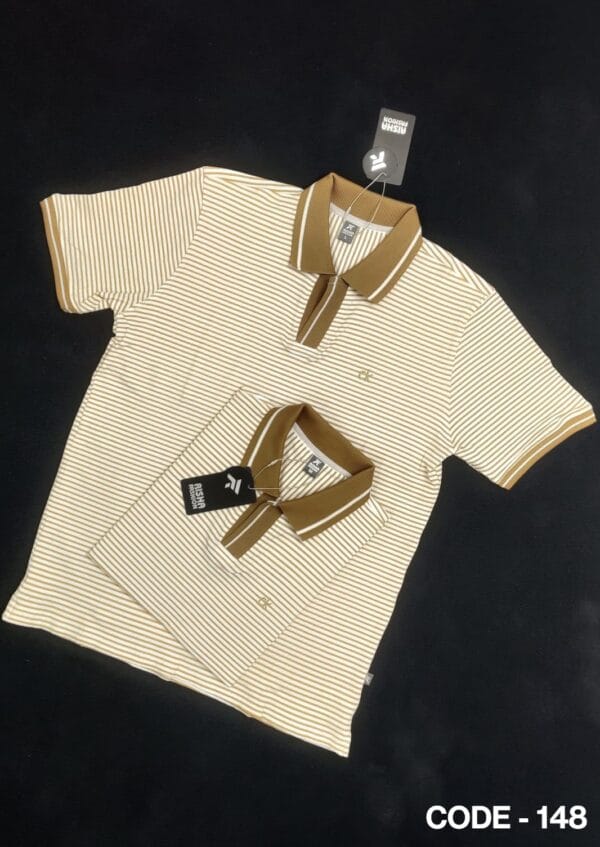 White and Brown Stripes